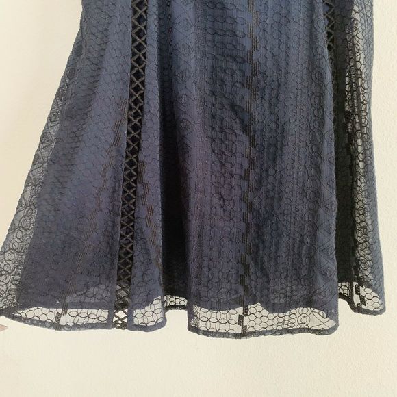 Free People Blue Lace Embroidered Dress - Picture 5 of 6